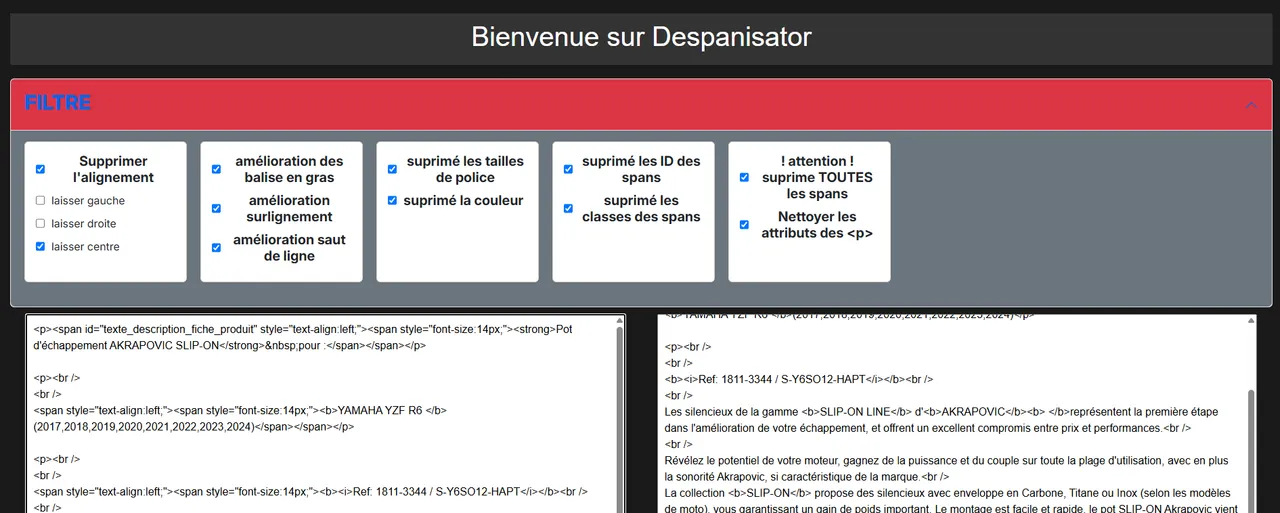 Image du programme despanisator